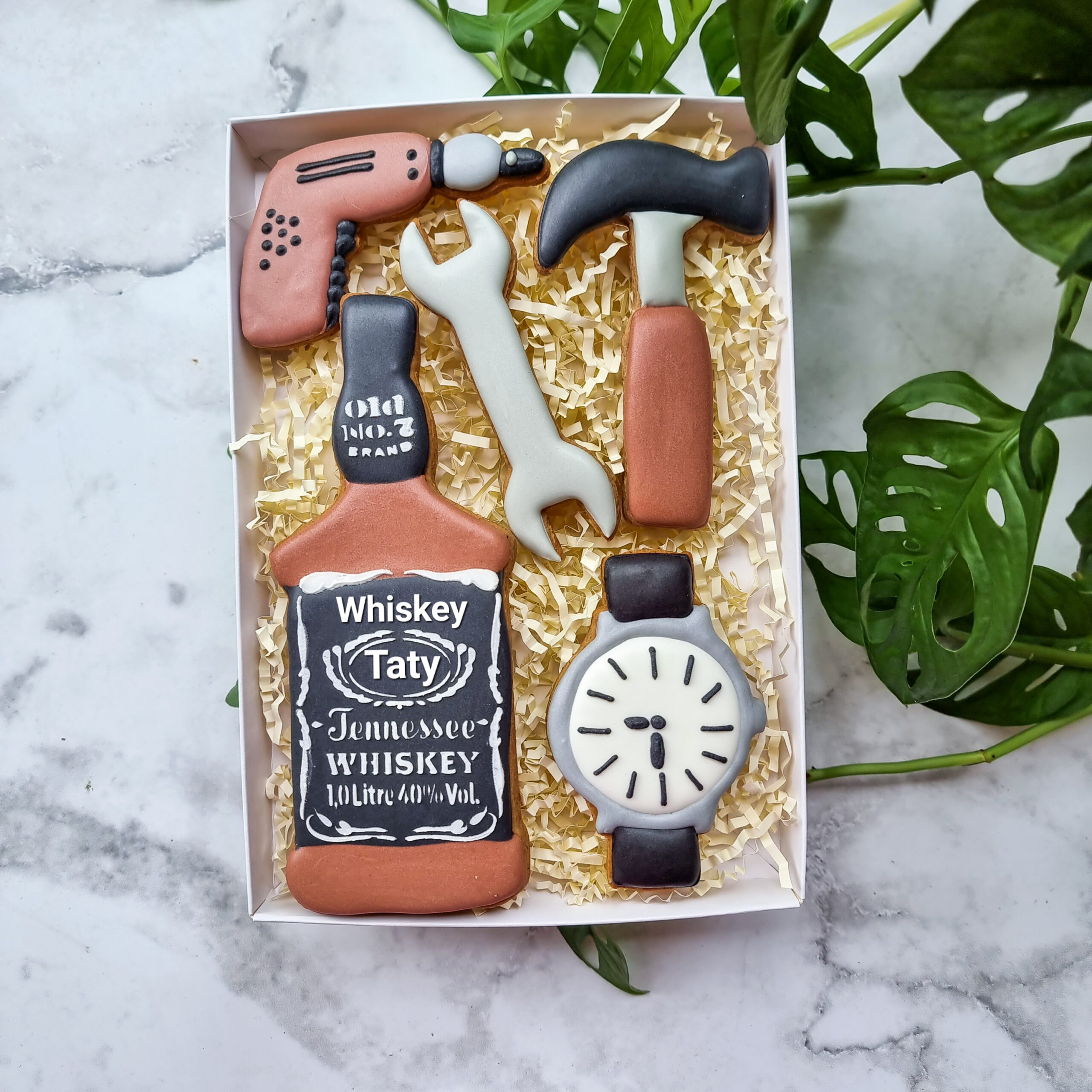 Zestaw majsterkowicza premium dla Taty (whiskey, zegarek, narzędzia)