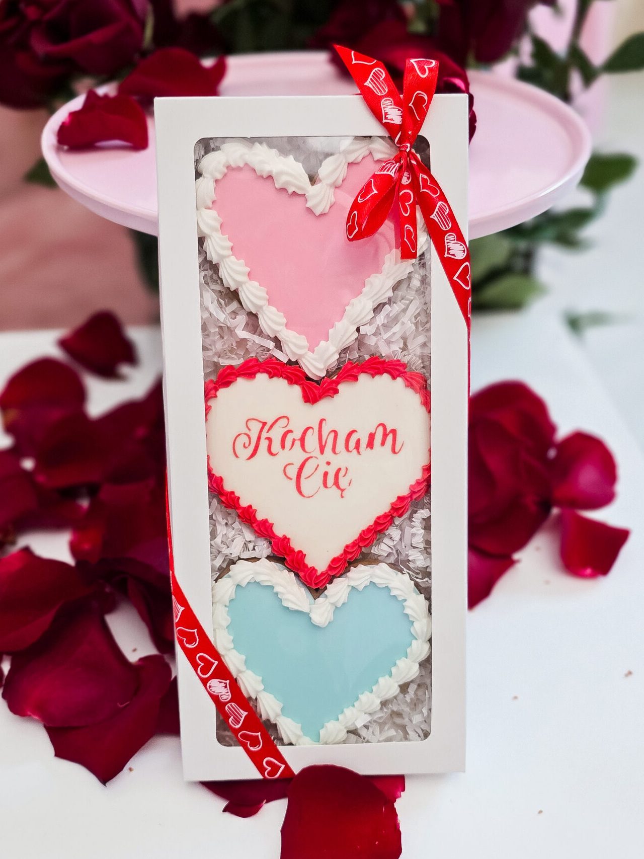 Zestaw 3 serca ,,Kocham Cię"