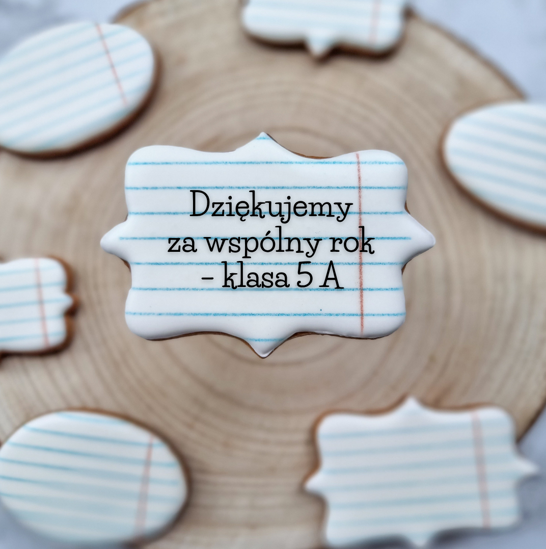 Plakietka ,,zeszyt w linię" + Twój napis - obrazek 3