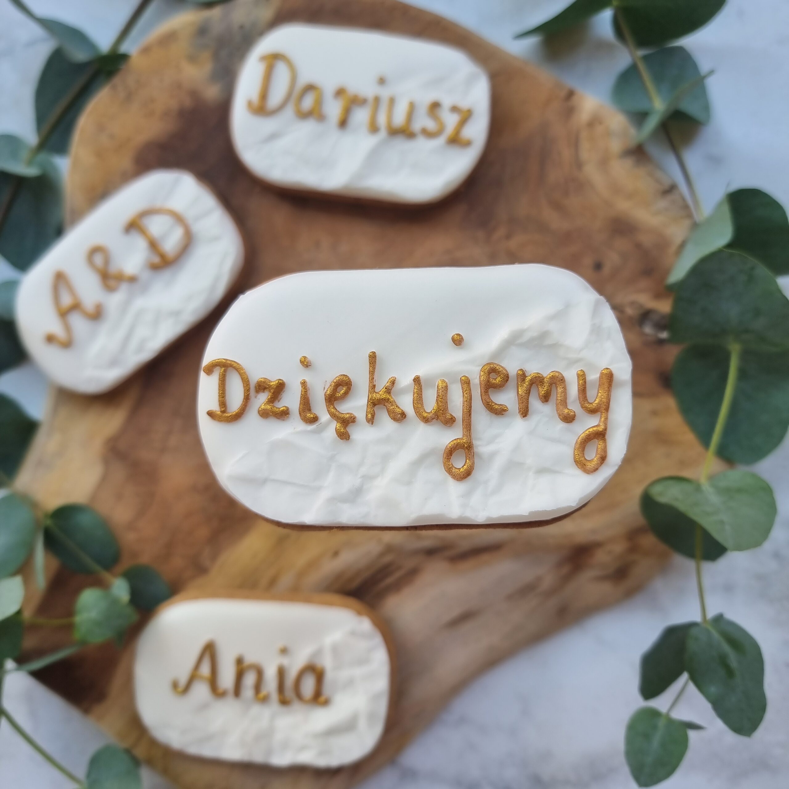 Podłużna biała winietka dla gości / podziękowanie z przybycie - obrazek 5