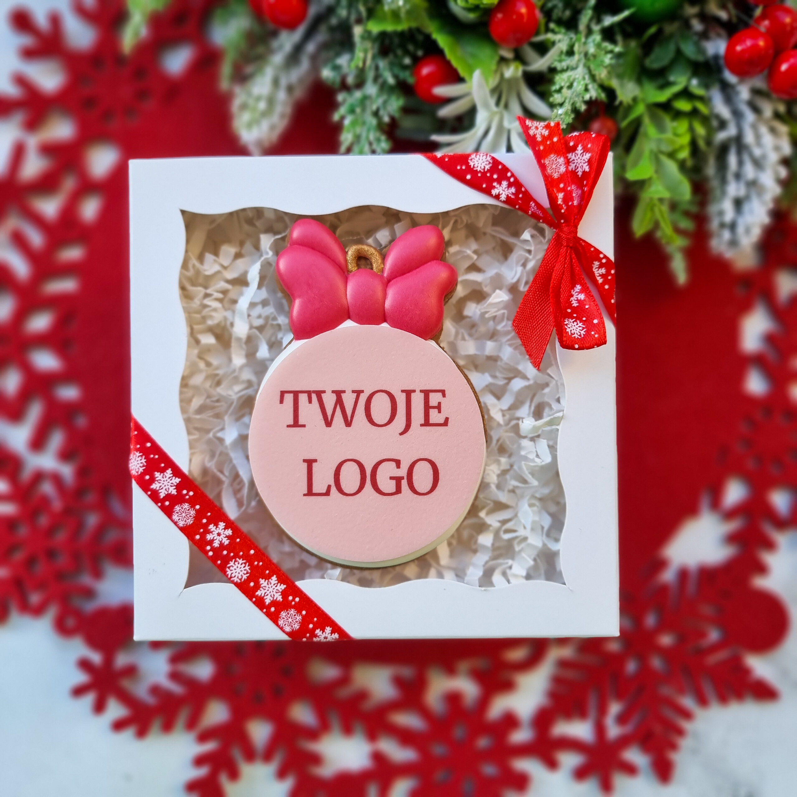 Bombka z kokardą i Twoim LOGO - obrazek 8
