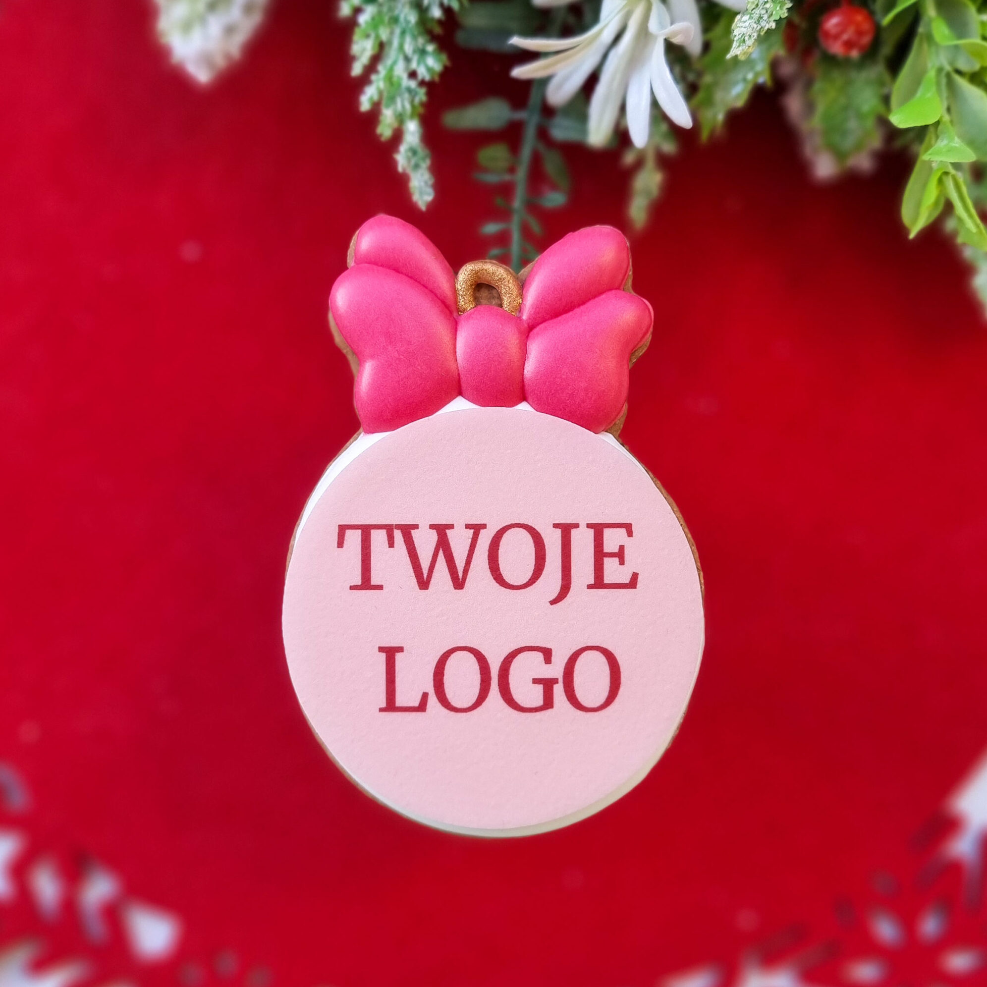 Bombka z kokardą i Twoim LOGO - obrazek 7