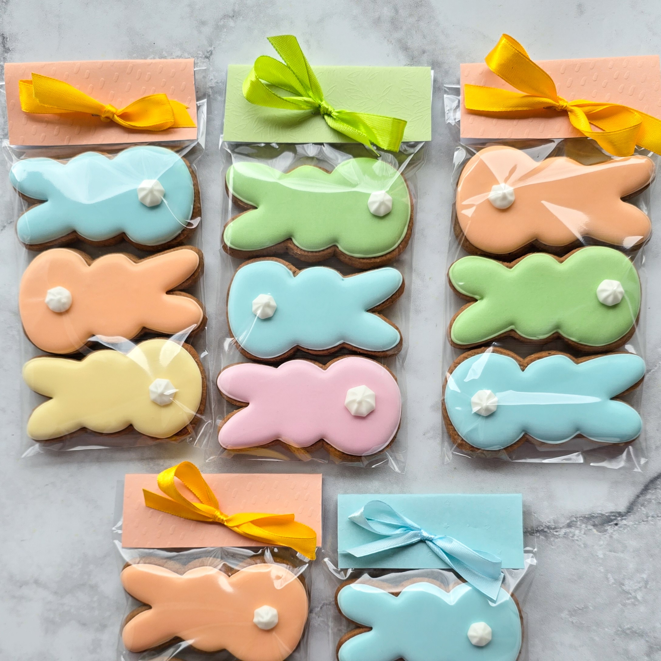 Mini zestaw zestaw - 3 kolorowe zajączki - obrazek 2