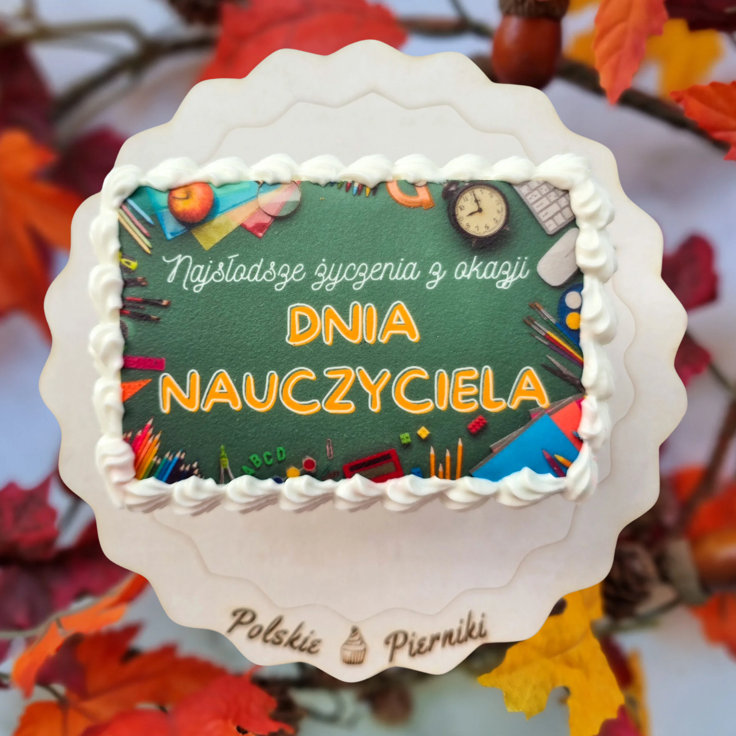 Piernik z grafiką na Dzień Nauczyciela - wzór 2
