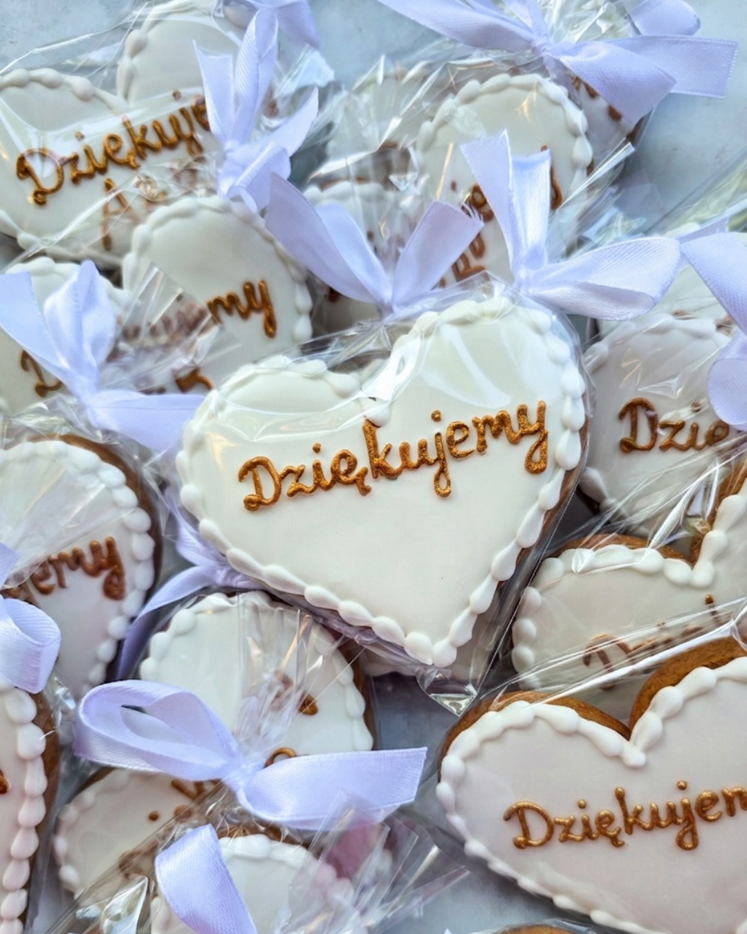 Białe serce S/M/L ze złotym napisem - obrazek 6